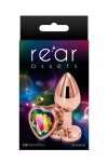 Plug anal aluminium coeur Rose Gold S - Rear Assets Plug anal aluminium coeur Rose Gold S - Rear Assets